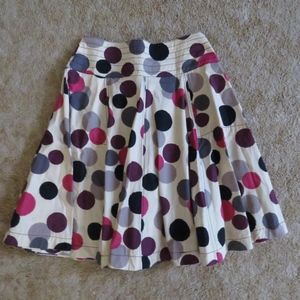 Effie's Heart Modcloth A-Line Polka-Dot Skirt-M